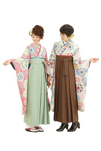 自分に似合う、袴と着物の色合わせ